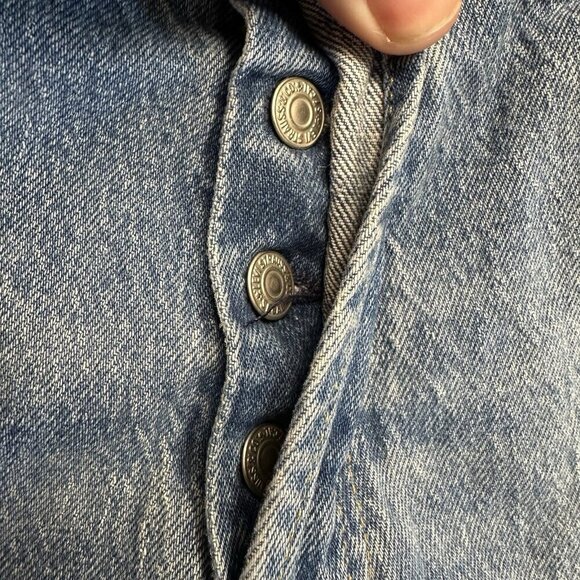 Levi's 501 -93 Straight Button Fly Blue Jeans Distressed Size W33 L30 - Picture 3 of 8